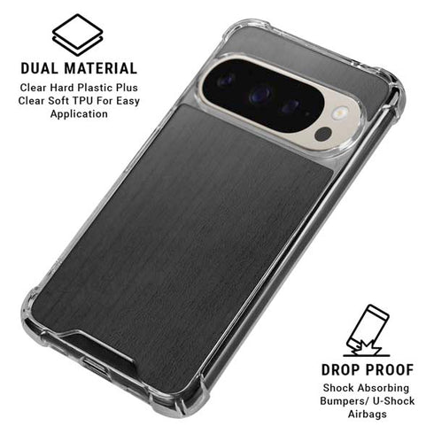 Ebony Wood Pixel 9/9 Pro Clear Case